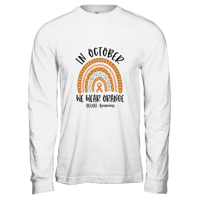 In October We Wear Orange ADHD Awareness Rainbow T-Shirt & Hoodie | Teecentury.com