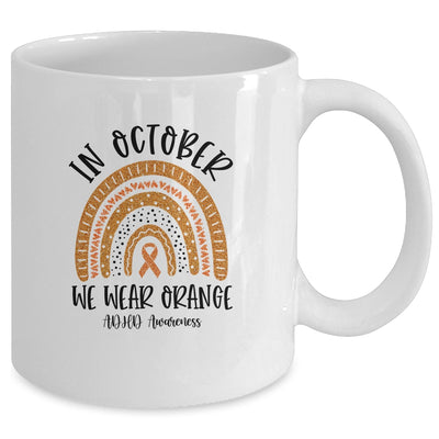 In October We Wear Orange ADHD Awareness Rainbow Mug Coffee Mug | Teecentury.com