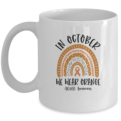 In October We Wear Orange ADHD Awareness Rainbow Mug Coffee Mug | Teecentury.com