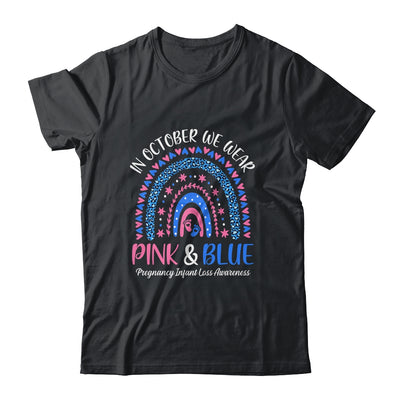 In October We Wear Pink And Blue Infant Loss Awareness T-Shirt & Hoodie | Teecentury.com