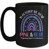 In October We Wear Pink And Blue Infant Loss Awareness Mug Coffee Mug | Teecentury.com