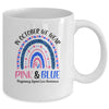 In October We Wear Pink And Blue Pregnancy Infant Loss Mug Coffee Mug | Teecentury.com