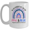 In October We Wear Pink And Blue Pregnancy Infant Loss Mug Coffee Mug | Teecentury.com