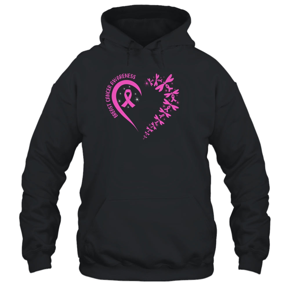 In October We Wear Pink Breast Cancer Awareness Dragonfly T-Shirt & Hoodie | Teecentury.com