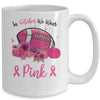 In October We Wear Pink Breast Cancer Awareness Football Mug Coffee Mug | Teecentury.com