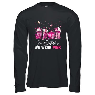 In October We Wear Pink Coffee Latte Fall Autumn Season Shirt & Hoodie | teecentury