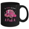 In October We Wear Pink Football Breast Cancer Awareness Mug Coffee Mug | Teecentury.com