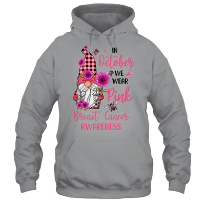 In October We Wear Pink Gnome Breast Cancer Awareness T-Shirt & Hoodie | Teecentury.com