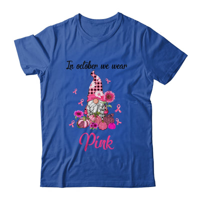 In October We Wear Pink Gnomes Breast Cancer Awareness Shirt & Hoodie | teecentury