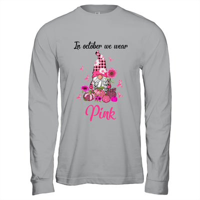 In October We Wear Pink Gnomes Breast Cancer Awareness Shirt & Hoodie | teecentury