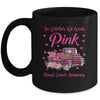 In October We Wear Pink Ribbon Truck Breast Cancer Mug Coffee Mug | Teecentury.com