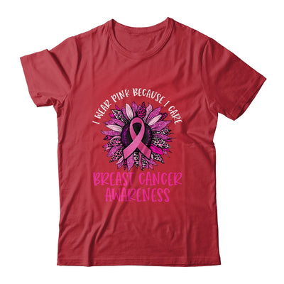 In October We Wear Pink Sunflower Breast Cancer Awareness Shirt & Hoodie | teecentury