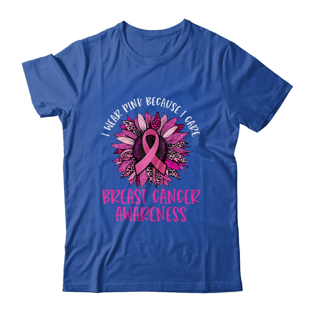 Sunflower Breast Cancer Awareness In October We Wear Pink T-Shirt Sunflower Breast Cancer Awareness In October We Wear Pink T-Shirt
