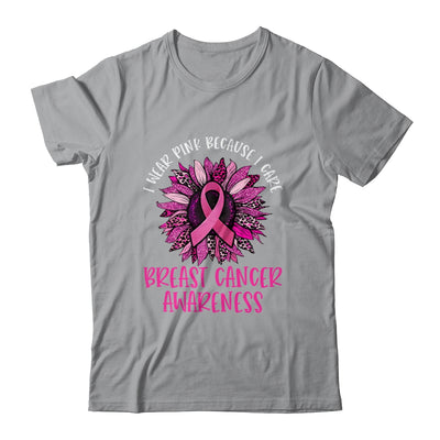 In October We Wear Pink Sunflower Breast Cancer Awareness Shirt & Hoodie | teecentury