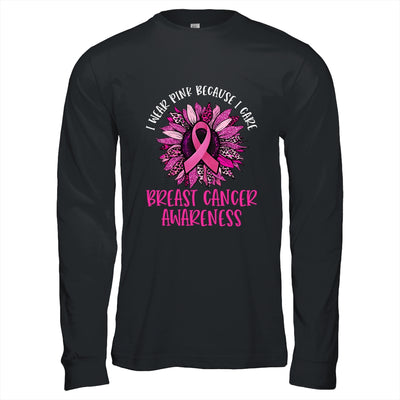 In October We Wear Pink Sunflower Breast Cancer Awareness Shirt & Hoodie | teecentury