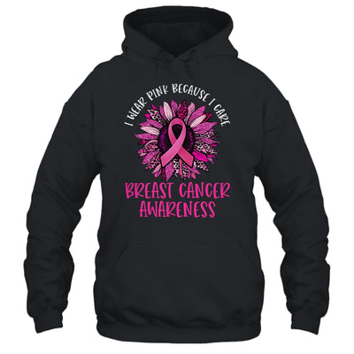 In October We Wear Pink Sunflower Breast Cancer Awareness Shirt & Hoodie | teecentury