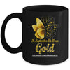 In September We Wear Gold Childhood Cancer Awareness Butterfly Mug Coffee Mug | Teecentury.com