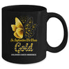 In September We Wear Gold Childhood Cancer Awareness Butterfly Mug Coffee Mug | Teecentury.com