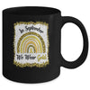 In September We Wear Gold Childhood Cancer Awareness Rainbow Mug Coffee Mug | Teecentury.com