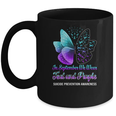 In September We Wear Purple Alzheimer's Awareness Butterfly Mug Coffee Mug | Teecentury.com