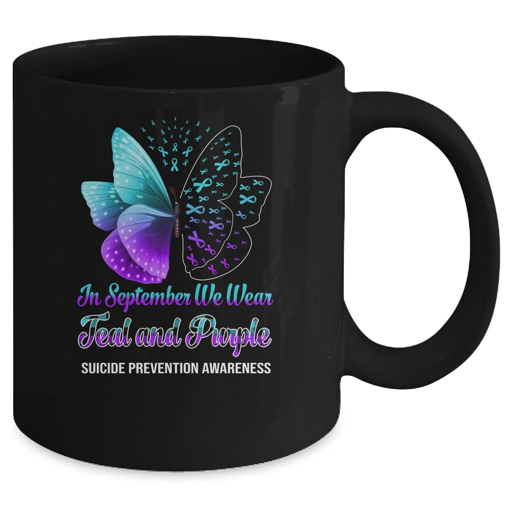 In September We Wear Purple Alzheimer's Awareness Butterfly Mug Coffee Mug | Teecentury.com