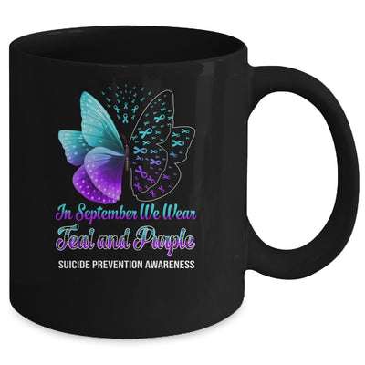 In September We Wear Purple Alzheimer's Awareness Butterfly Mug Coffee Mug | Teecentury.com