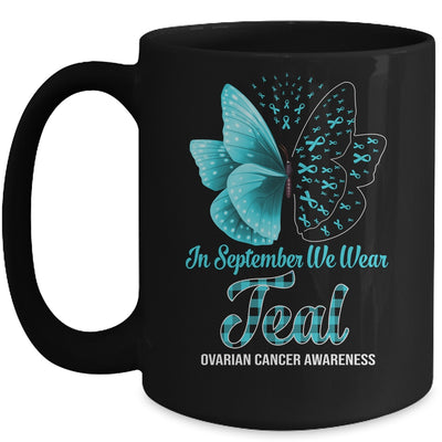 In September We Wear Teal And Purple Suicide Prevention Awareness Butterfly Mug Coffee Mug | Teecentury.com