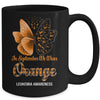 In September We Wear Teal Ovarian Cancer Awareness Butterfly Mug Coffee Mug | Teecentury.com