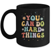 Inspirational Womens Graphics You Can Do Hard Things Mug | teecentury