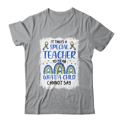 It Takes A Special Teacher To Hear What A Child Autism T-Shirt & Hoodie | Teecentury.com