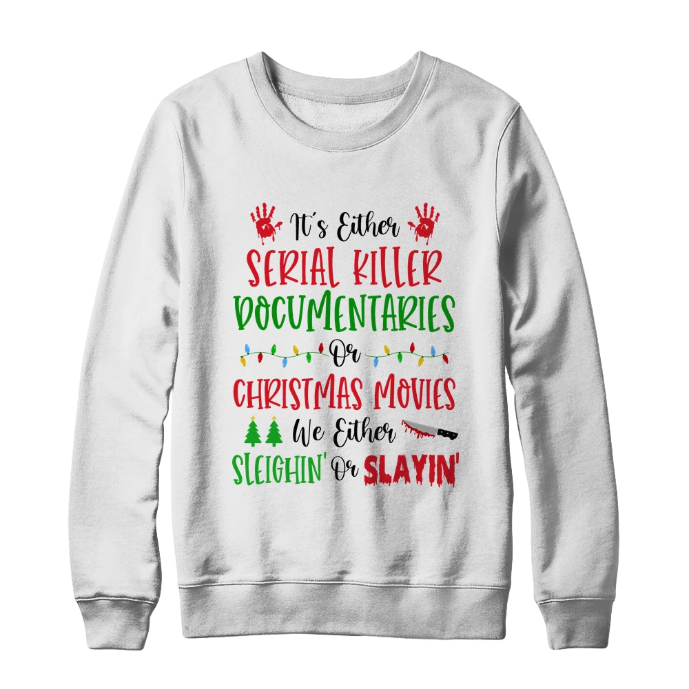 Serial killer christmas sweater top