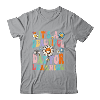 It's Beautiful Day For Learning Retro Teacher Back To School Shirt & Hoodie | teecentury