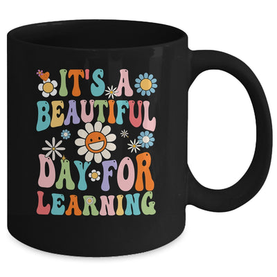 It's Beautiful Day For Learning Retro Teacher Back To School Mug | teecentury