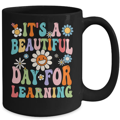 It's Beautiful Day For Learning Retro Teacher Back To School Mug | teecentury