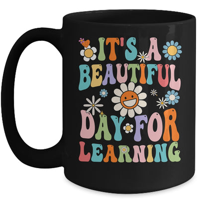 It's Beautiful Day For Learning Retro Teacher Back To School Mug | teecentury