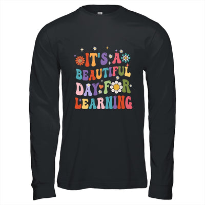 It's Beautiful Day For Learning Teacher Students Groovy Shirt & Hoodie | teecentury
