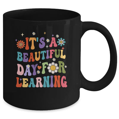 It's Beautiful Day For Learning Teacher Students Groovy Mug | teecentury