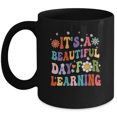 It's Beautiful Day For Learning Teacher Students Groovy Mug | teecentury