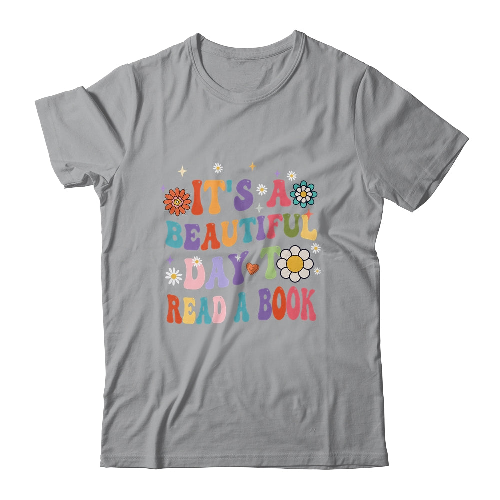 It's Beautiful Day To Read A Book Retro Teacher Students Shirt & Hoodie | teecentury