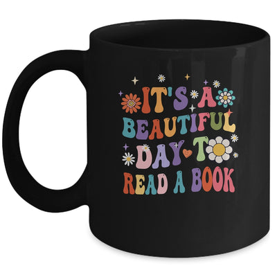 It's Beautiful Day To Read A Book Retro Teacher Students Mug | teecentury