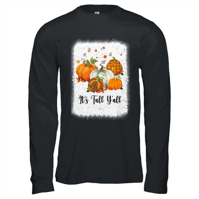It's Fall Y'all Women Halloween Bleached Leopard Pumpkin Shirt & Hoodie | teecentury