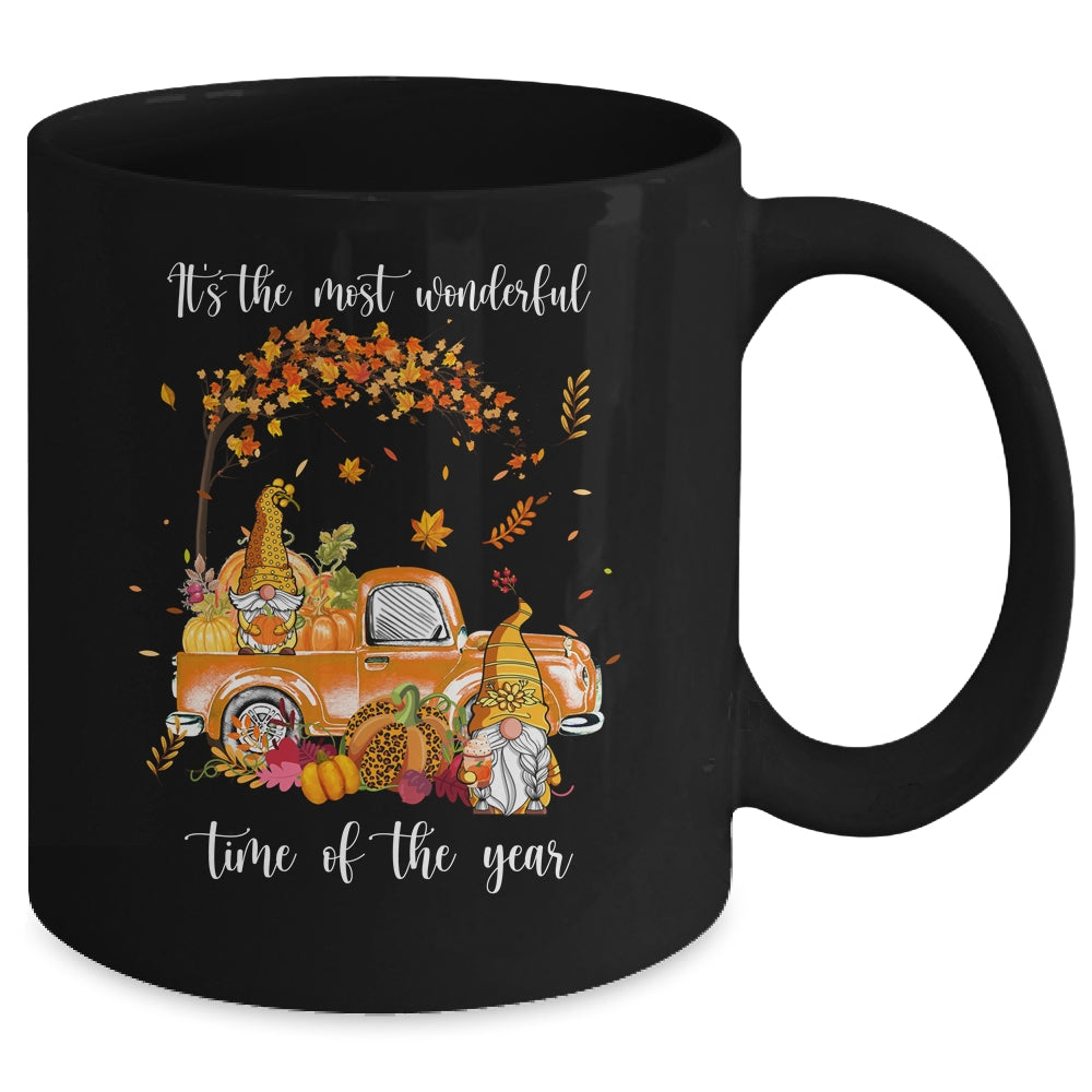 It's The Most Wonderful Time Of The Year Gnomes Autumn Fall Mug | teecentury