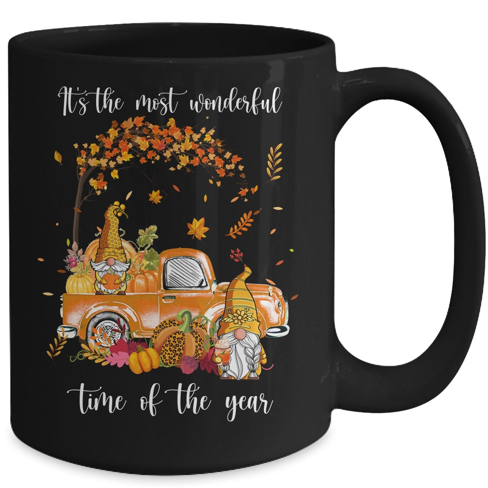 It's The Most Wonderful Time Of The Year Gnomes Autumn Fall Mug | teecentury