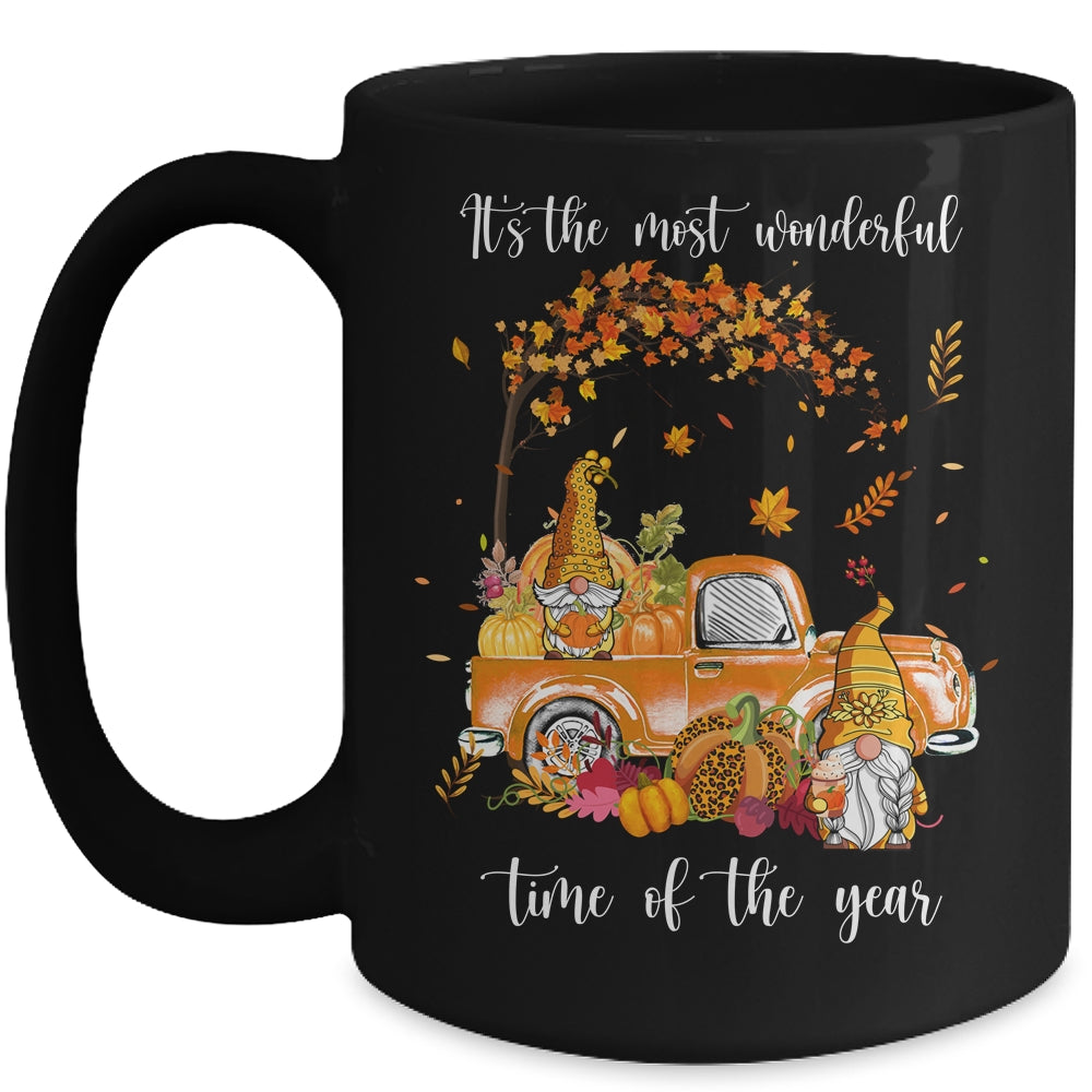 It's The Most Wonderful Time Of The Year Gnomes Autumn Fall Mug | teecentury