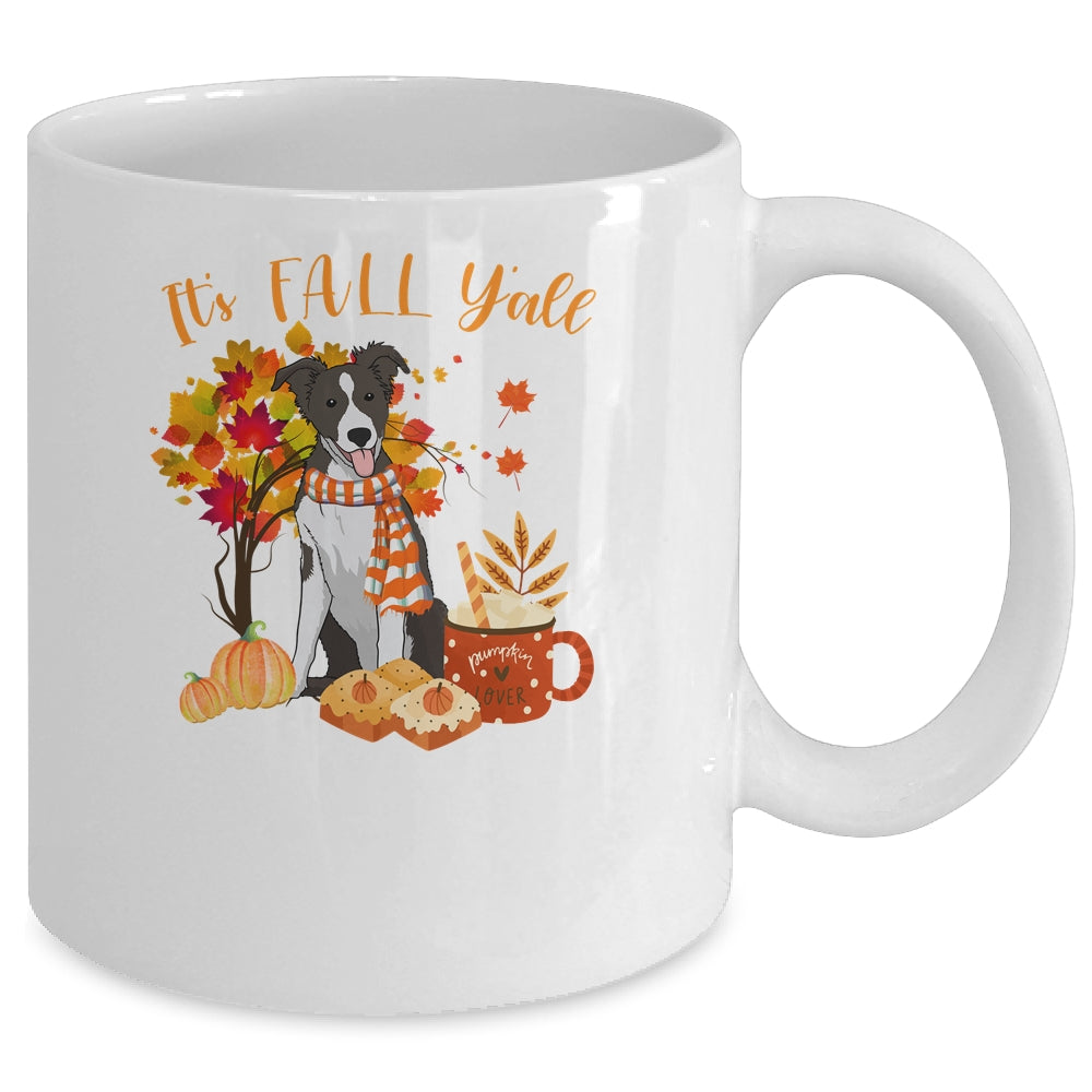 Its Fall Yall Border Collie Dog Halloween Autumn Mug Coffee Mug | Teecentury.com