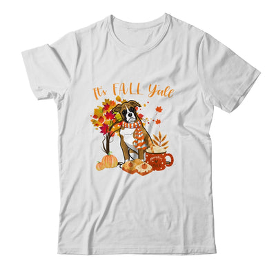 Its Fall Yall Boxer Dog Halloween Autumn T-Shirt & Sweatshirt | Teecentury.com