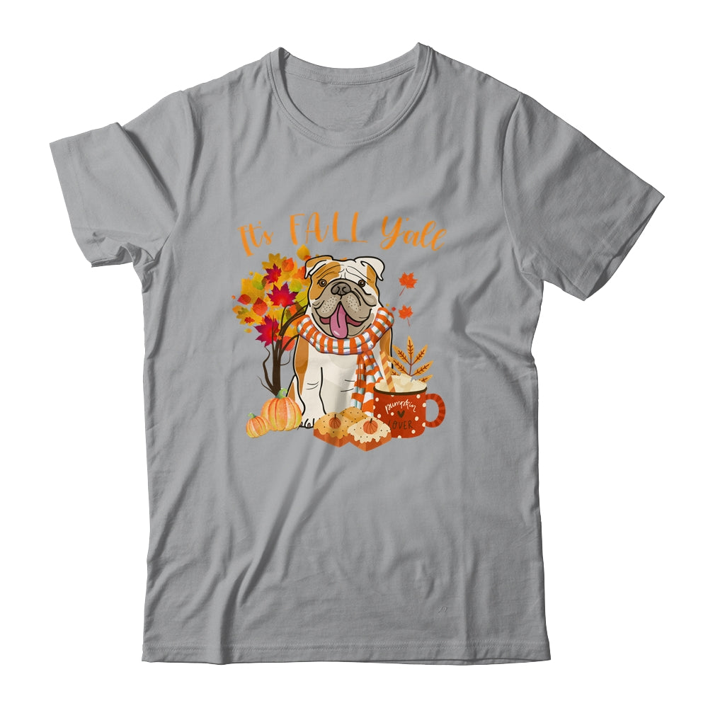 Its Fall Yall Bulldog Dog Halloween Autumn T-Shirt & Sweatshirt | Teecentury.com