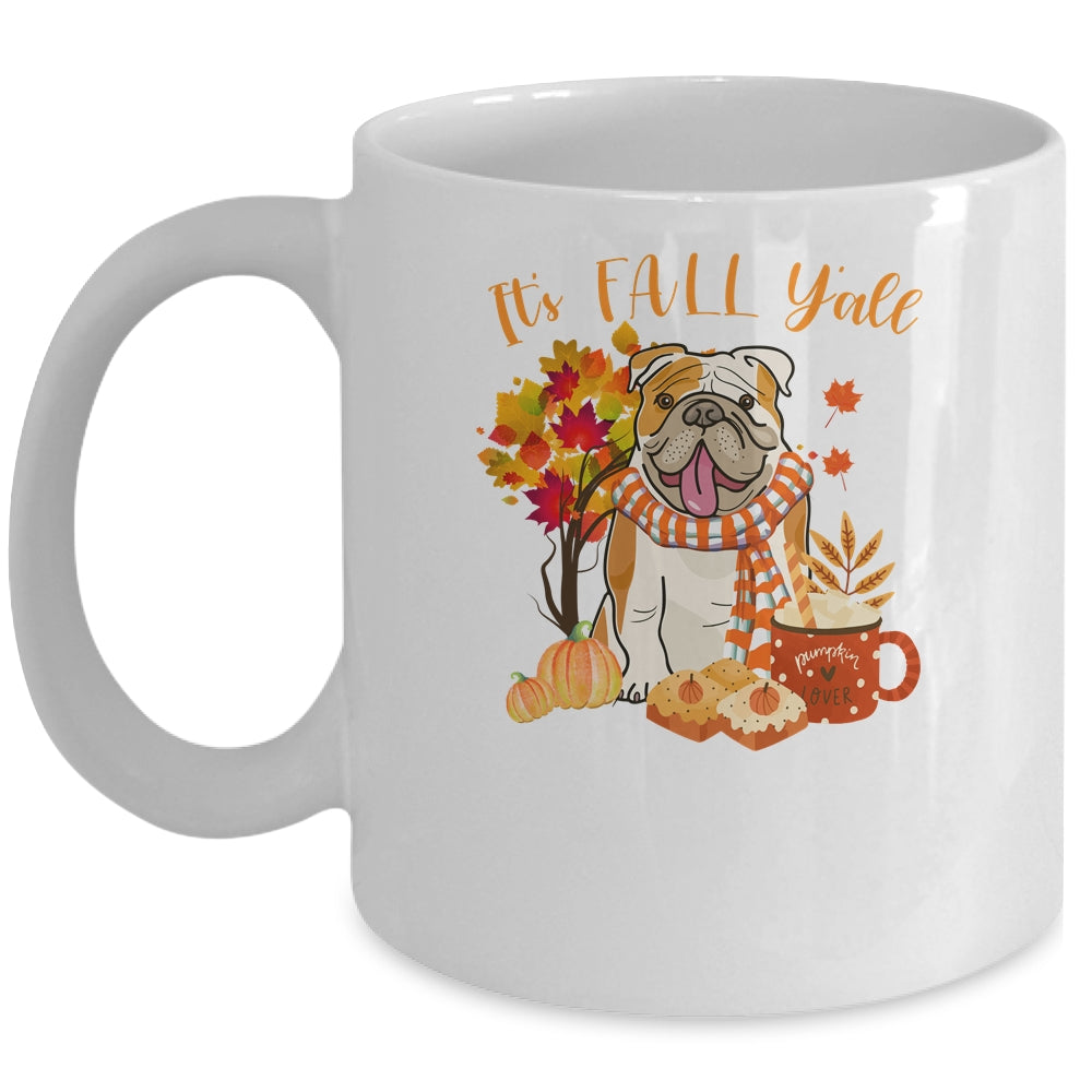 Its Fall Yall Bulldog Dog Halloween Autumn Mug Coffee Mug | Teecentury.com