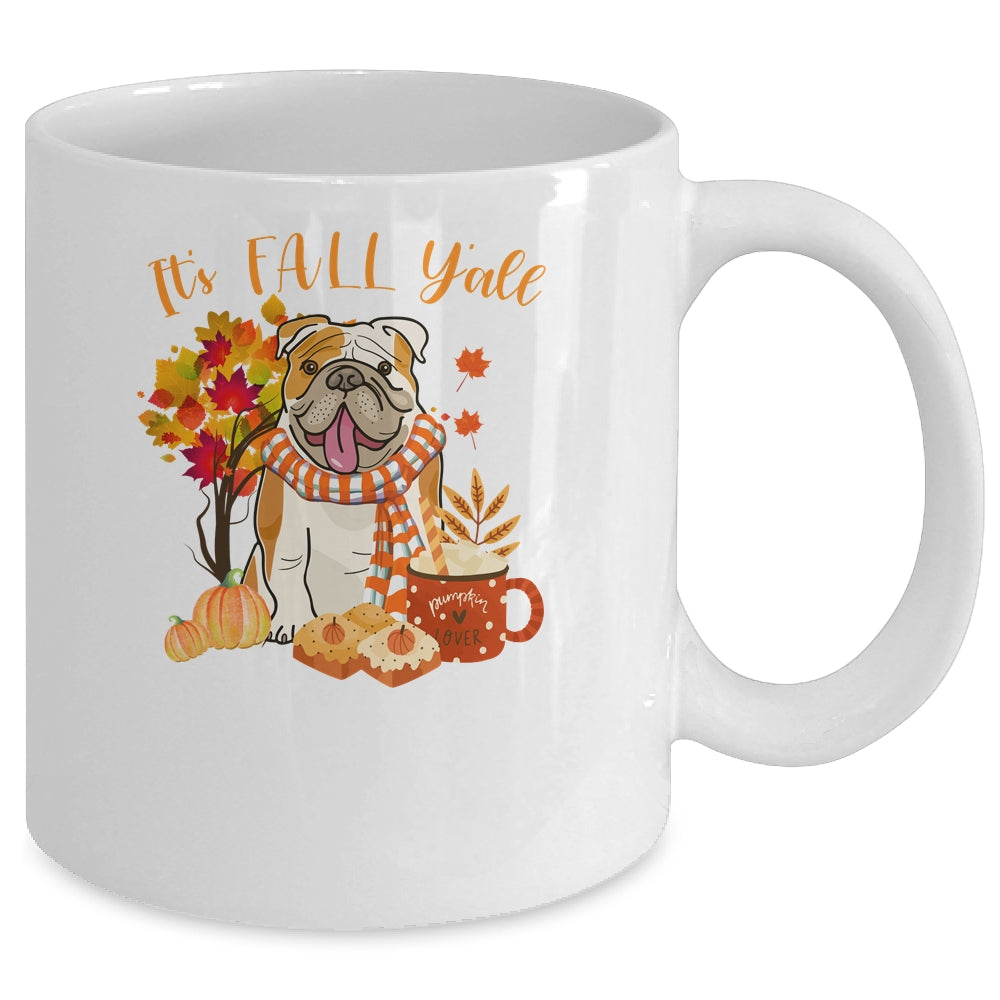 Its Fall Yall Bulldog Dog Halloween Autumn Mug Coffee Mug | Teecentury.com