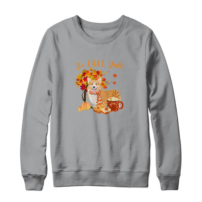 Its Fall Yall Corgi Dog Halloween Autumn T-Shirt & Sweatshirt | Teecentury.com